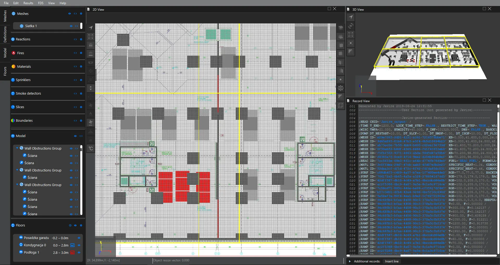 Zrzut ekranu aplikacji Javire - widok 2